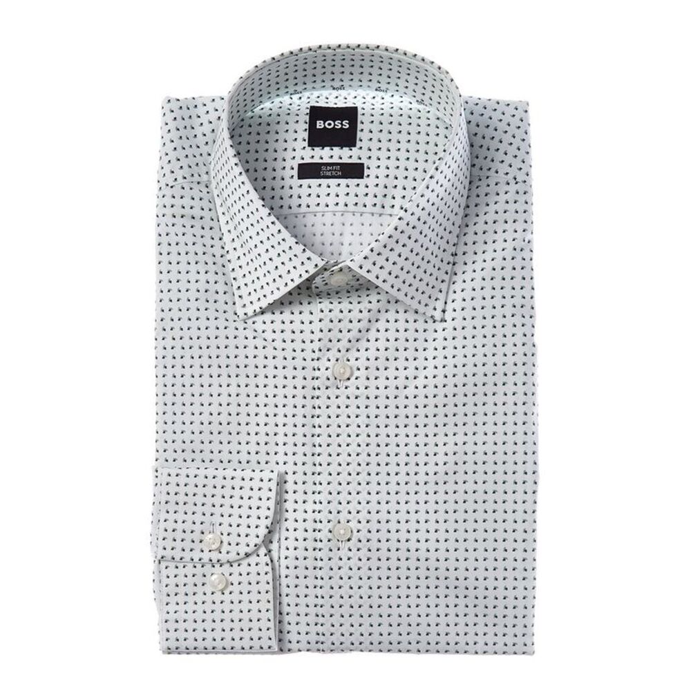 Hugo Boss Mens Boss  Hank Kent Shirt, Green